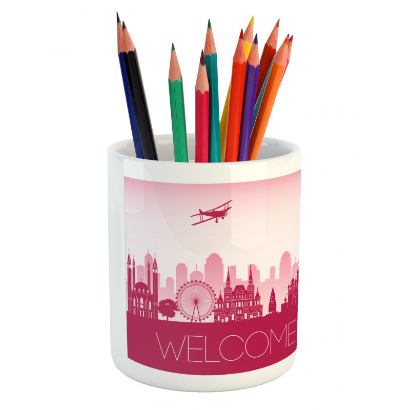 Touristic City Hallmarks Pencil Pen Holder