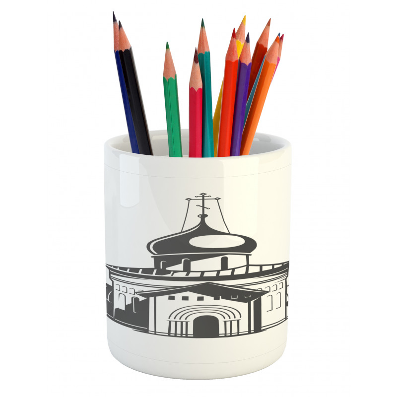 Slavic Style Architecture Pencil Pen Holder