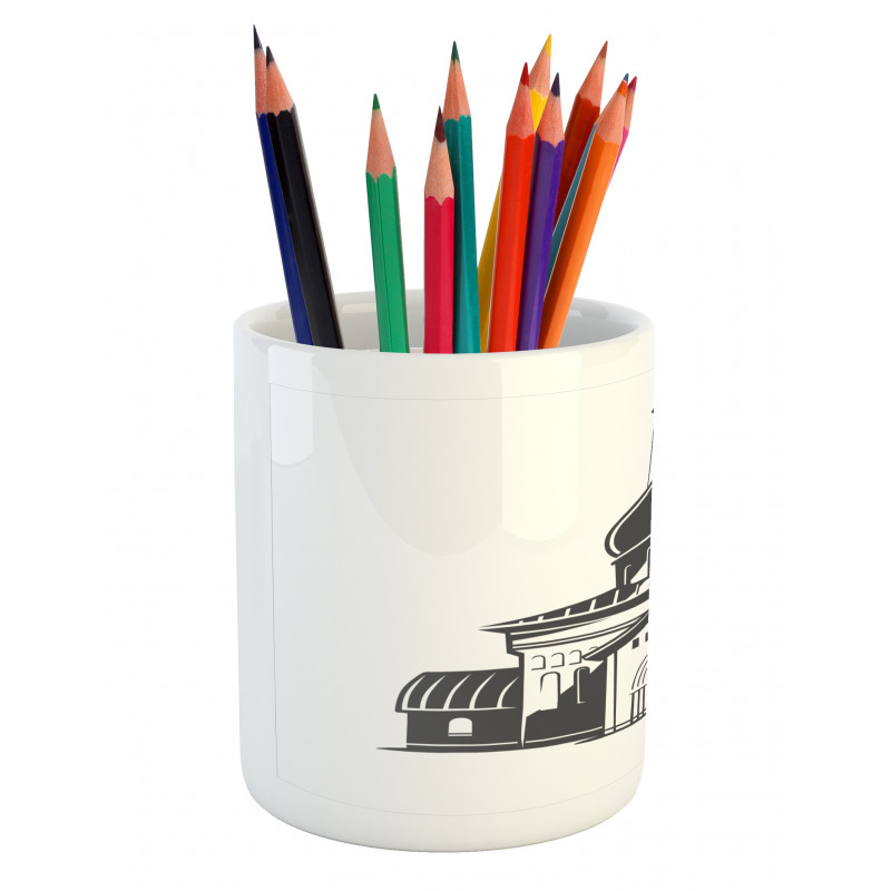 Slavic Style Architecture Pencil Pen Holder