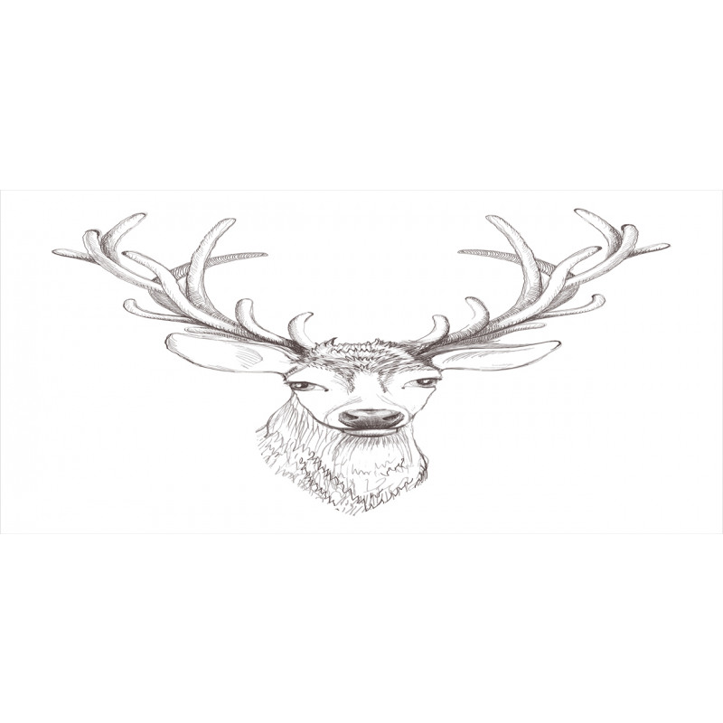 Sketch of Deer Head Pencil Pen Holder