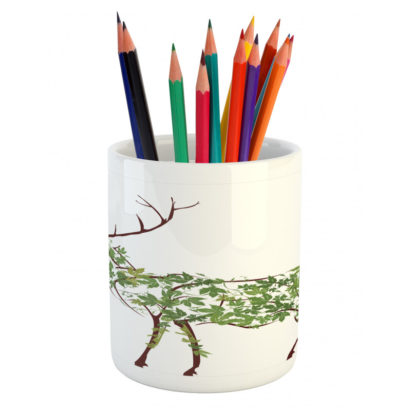 Garden Deer Celebration Pencil Pen Holder