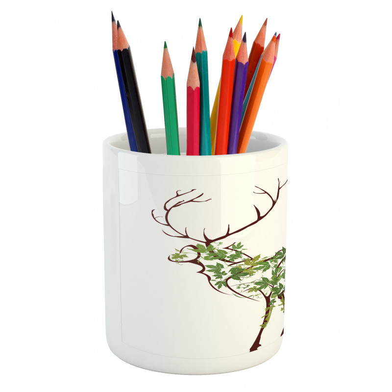 Garden Deer Celebration Pencil Pen Holder