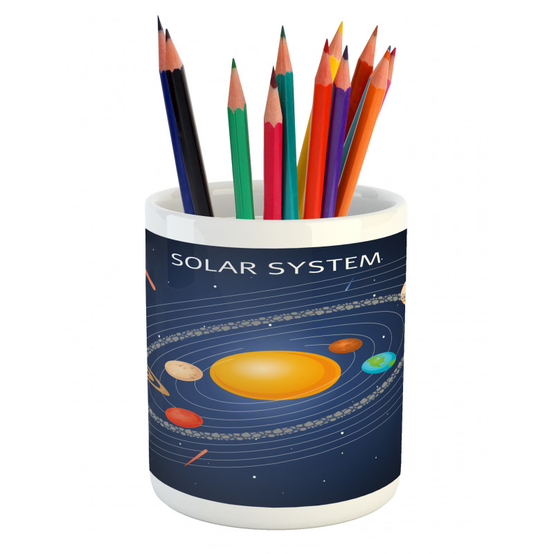 Celestial Cartoon Scheme Pencil Pen Holder