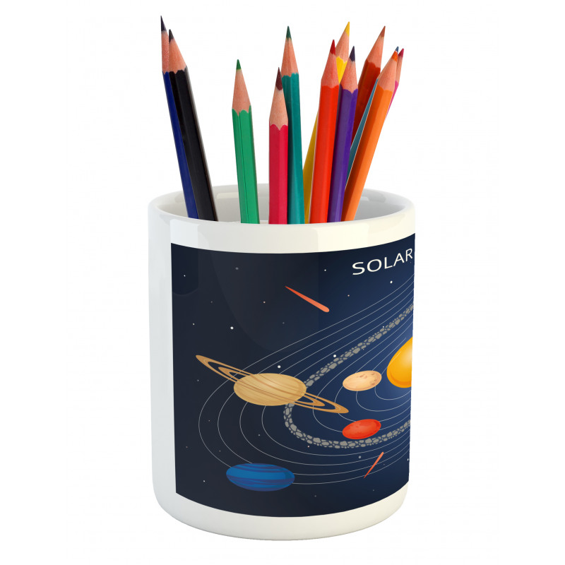 Celestial Cartoon Scheme Pencil Pen Holder