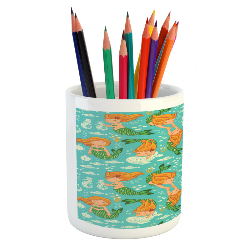 Cartoon Character Sea Pencil Pen Holder