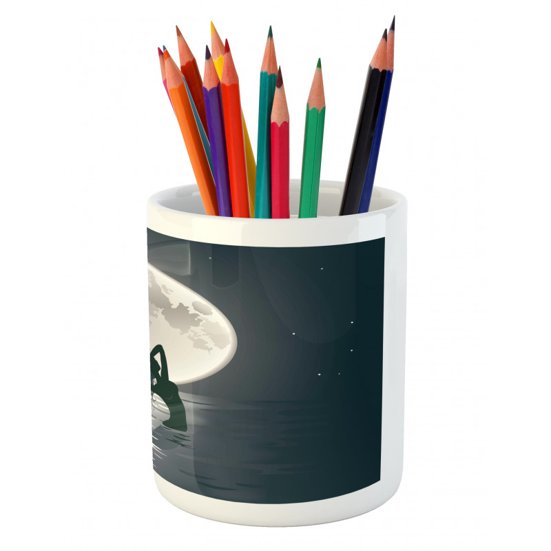 Mermaids at Night Pencil Pen Holder