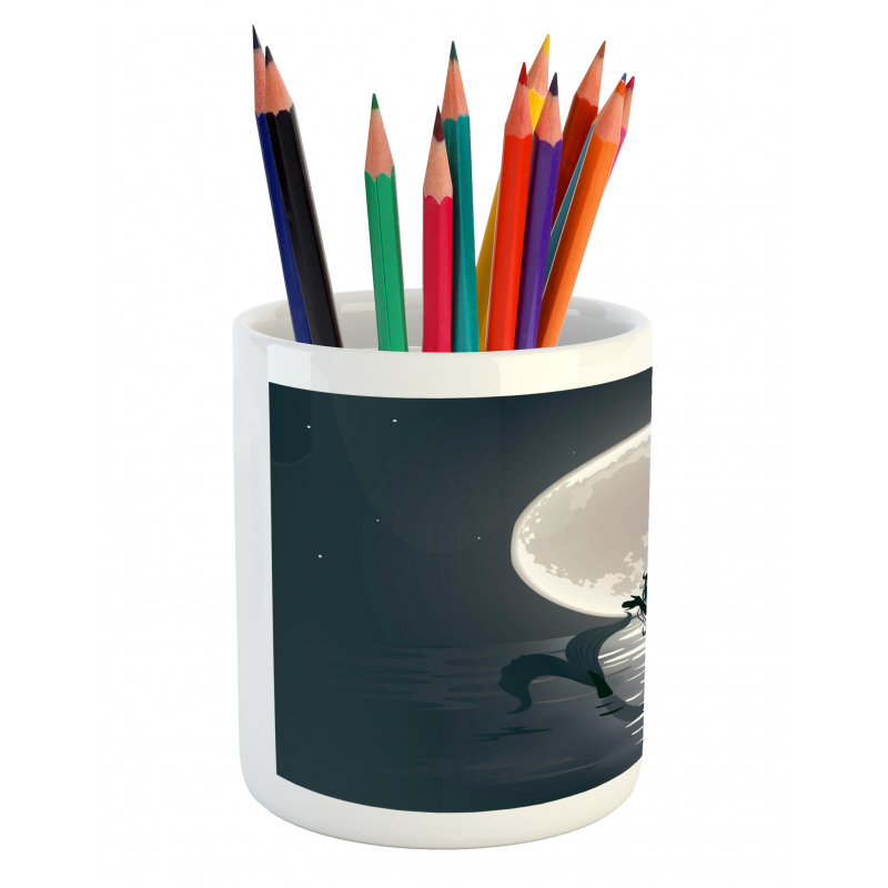 Mermaids at Night Pencil Pen Holder