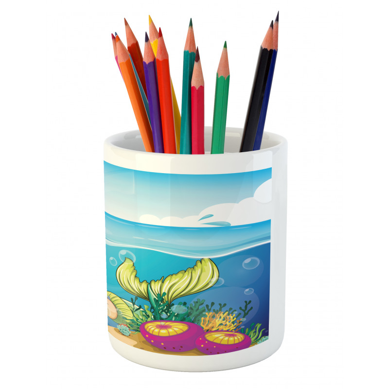 Palm Trees in Island Pencil Pen Holder