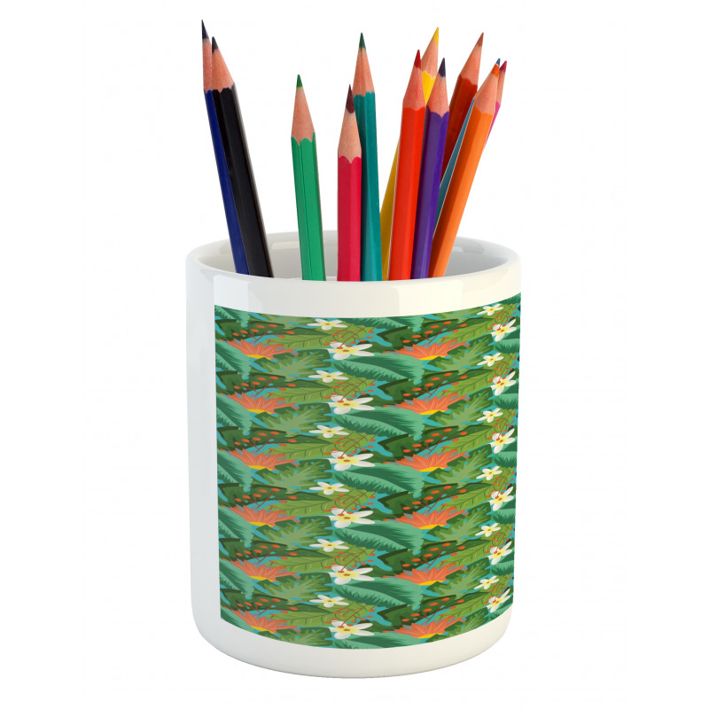 Close up Exotic Plantation Pencil Pen Holder