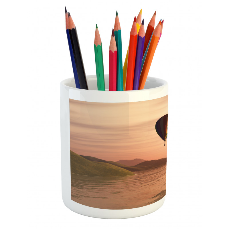 Sunset Landscape Pencil Pen Holder