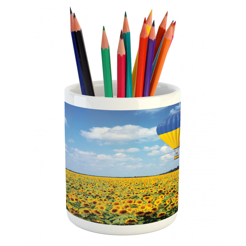 Sunflower Fields Pencil Pen Holder