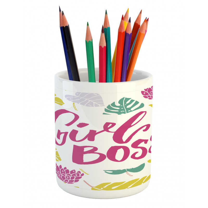 Feminism Calligraphy Art Pencil Pen Holder