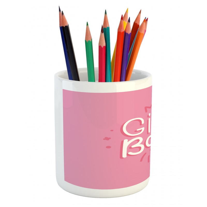 Feminine Pinkish Concept Pencil Pen Holder