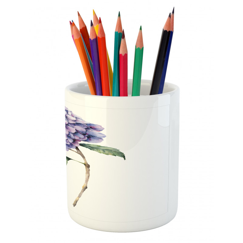 Fine Art Paint of Flower Pencil Pen Holder