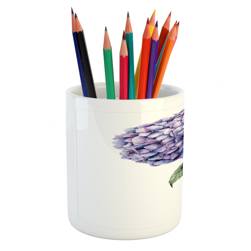 Fine Art Paint of Flower Pencil Pen Holder