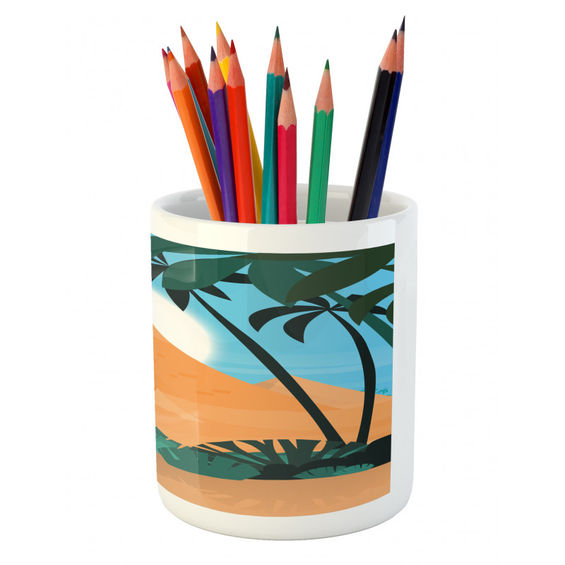 Desert and Pyramids Pencil Pen Holder