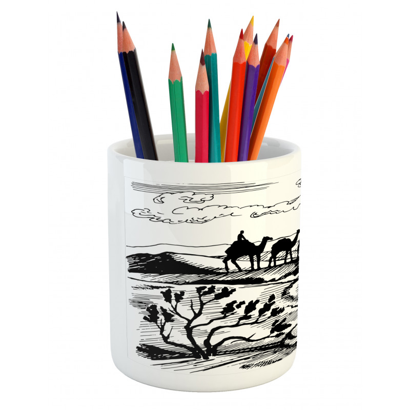 Sketchy Camel Caravan Pencil Pen Holder