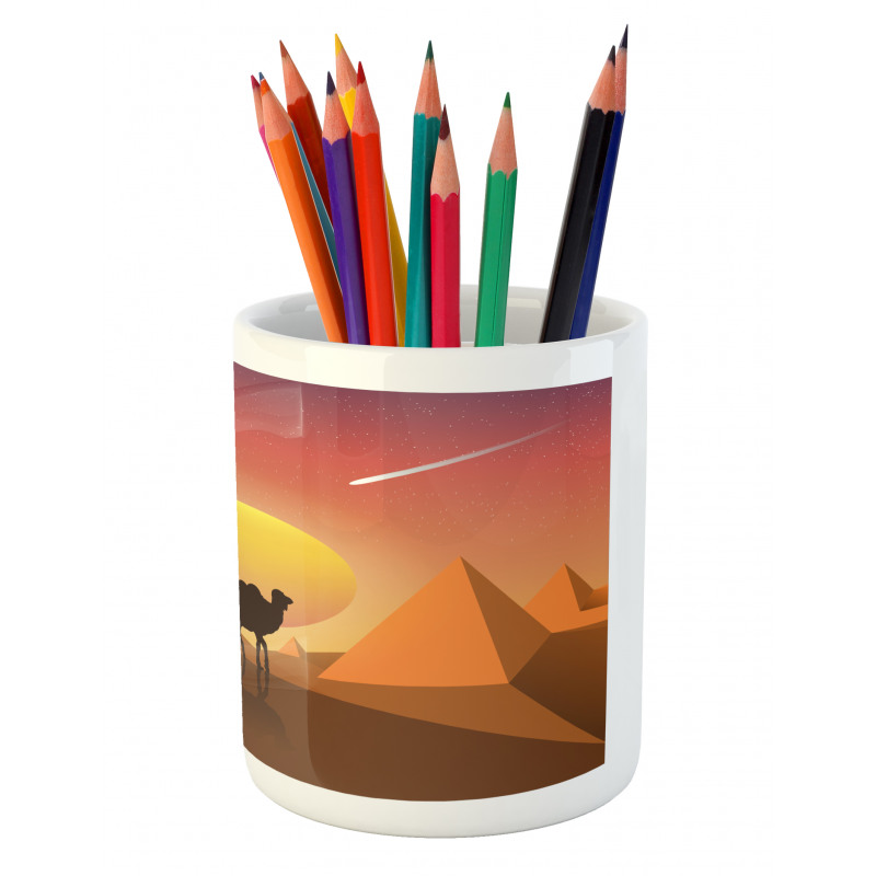 Camels Pyramids and Palms Pencil Pen Holder