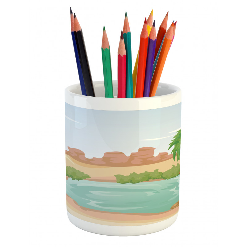 Scenic Eastern Sahara Vibes Pencil Pen Holder