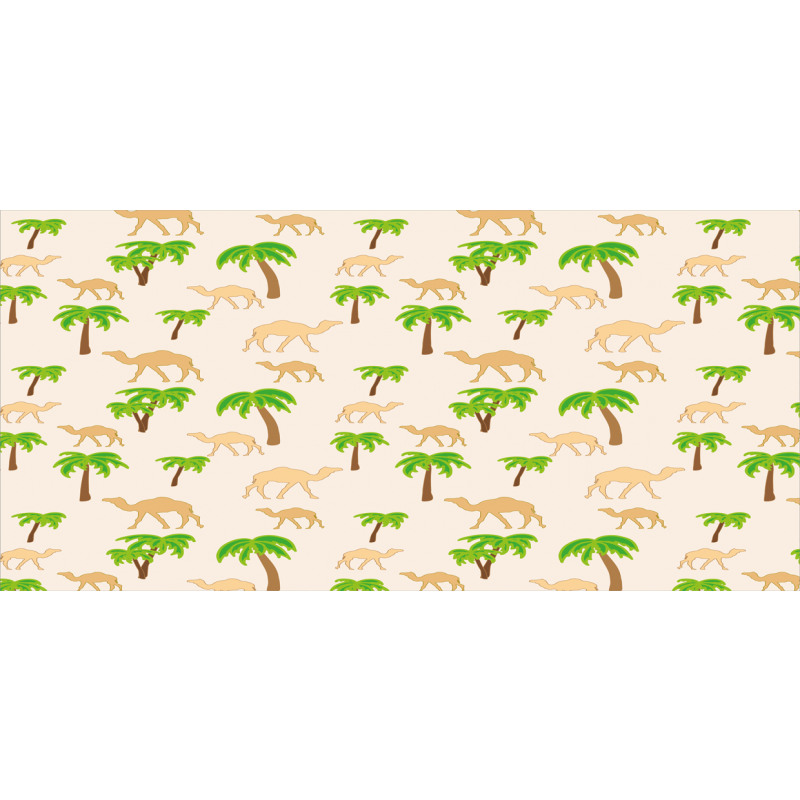 Repeating Camels and Palms Pencil Pen Holder