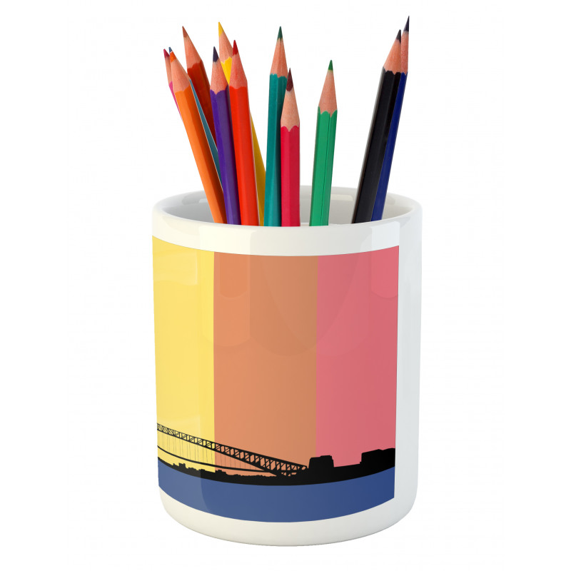 Sydney Building on Rainbow Pencil Pen Holder