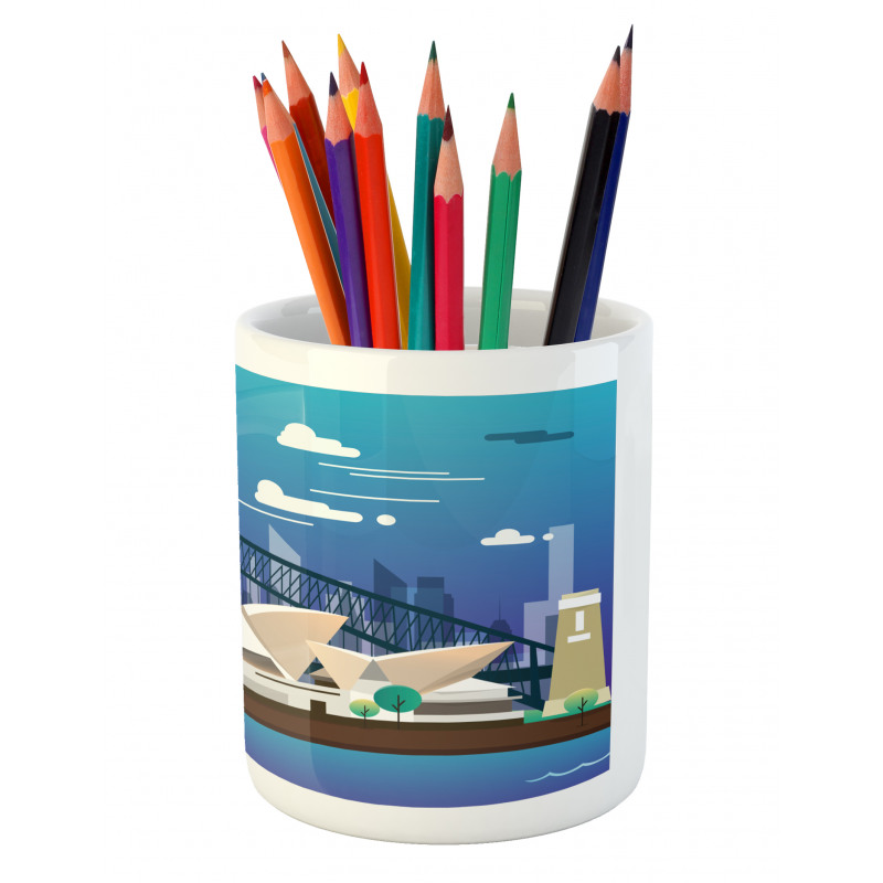 Sidney Opera House Bridge Pencil Pen Holder