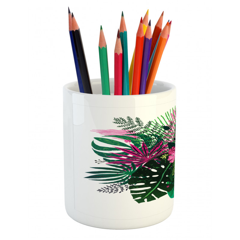 Exotic Bouquet Pencil Pen Holder