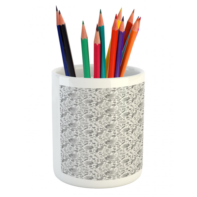 Outline Tropic Foliage Pencil Pen Holder