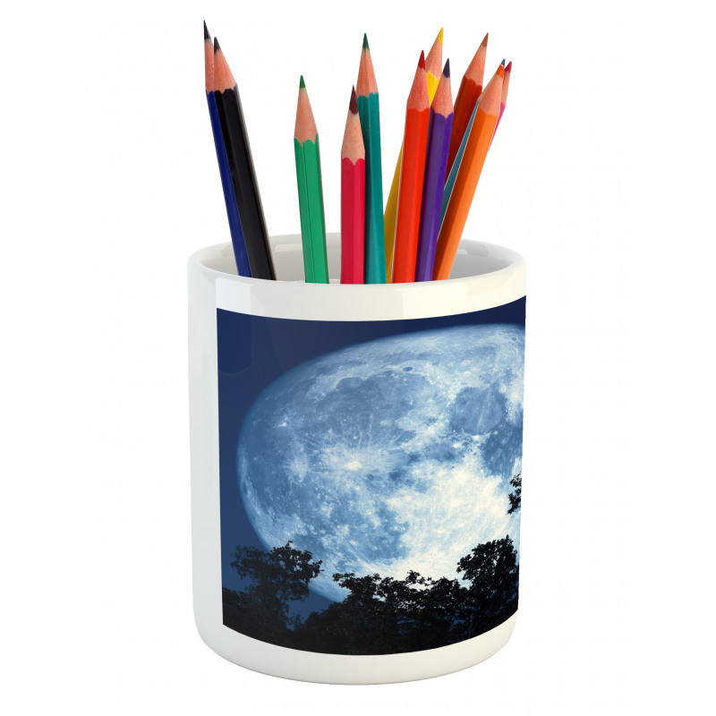 Moon Beaming in the Woods Pencil Pen Holder