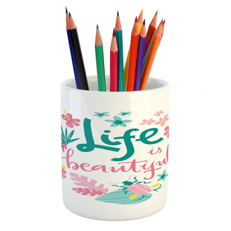 Floral Life Nature Pencil Pen Holder