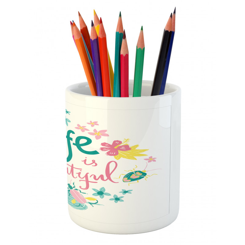 Floral Life Nature Pencil Pen Holder