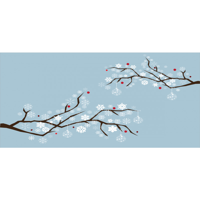 Snowflakes on Branches Pencil Pen Holder