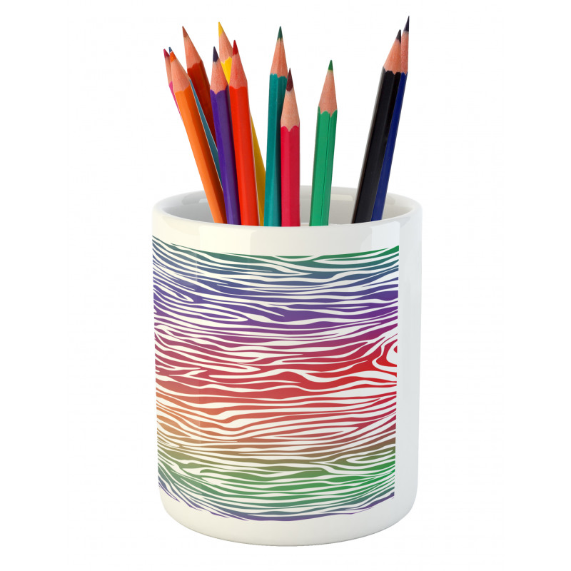 Abstract Zebra Skin Pencil Pen Holder