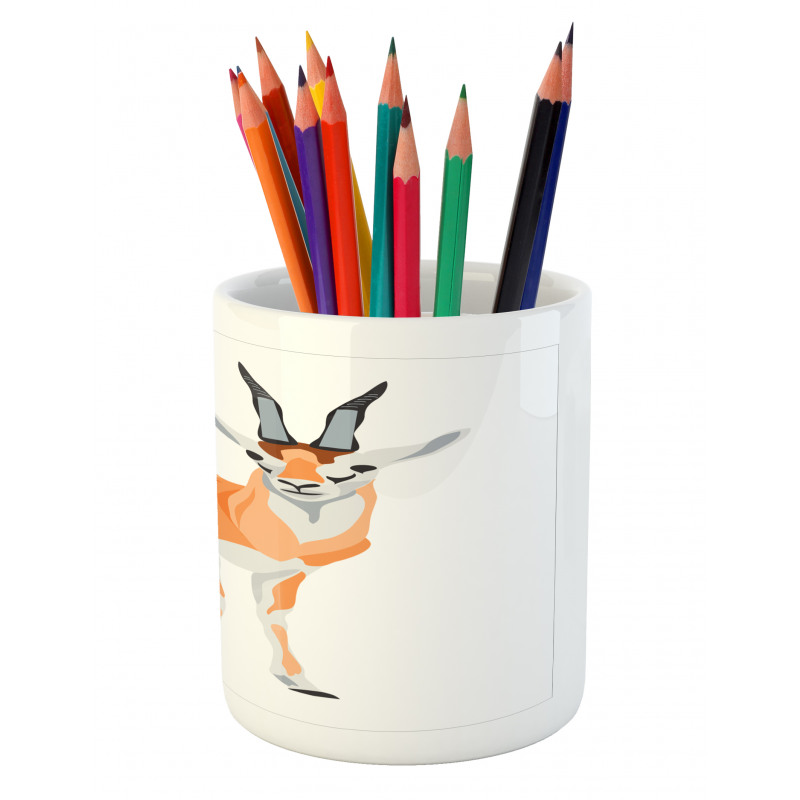 Thomson's Gazelle Cartoon Pencil Pen Holder