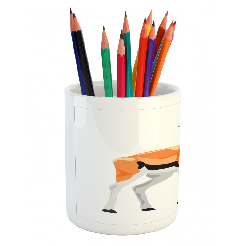 Thomson's Gazelle Cartoon Pencil Pen Holder