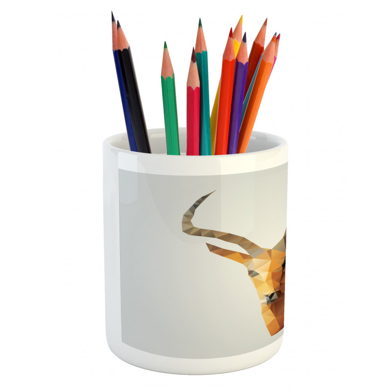 Low Poly Animal Portrait Pencil Pen Holder