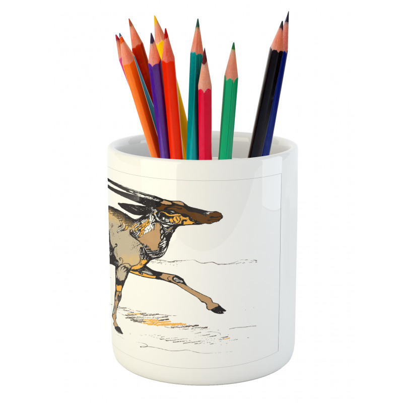 Animal Sketch Art Pencil Pen Holder