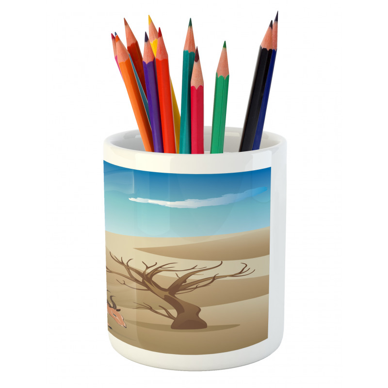 Animals and Bare Trees Pencil Pen Holder