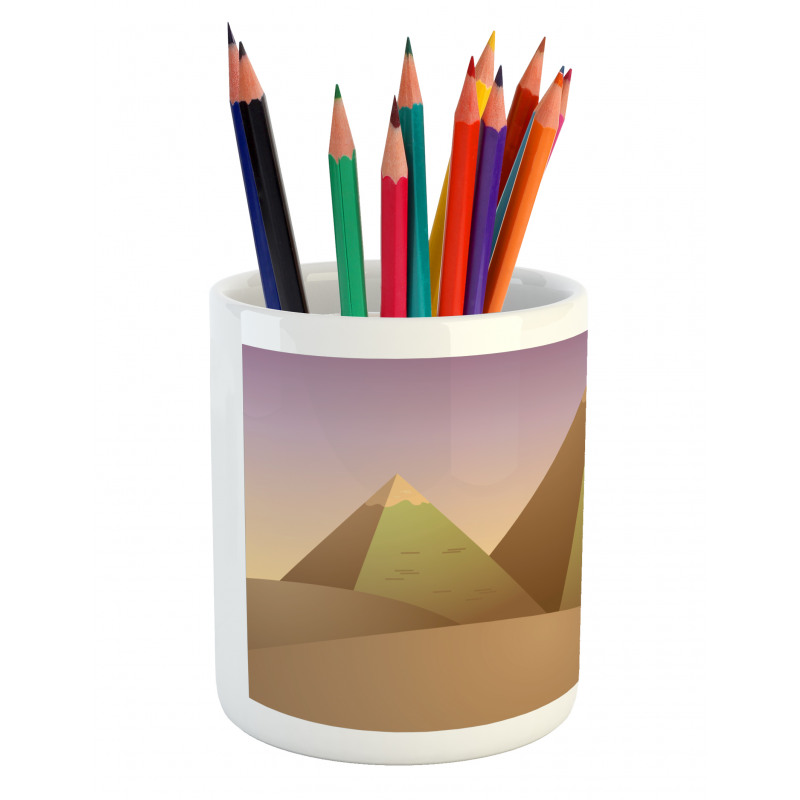 Pyramids Dune Sand Pencil Pen Holder