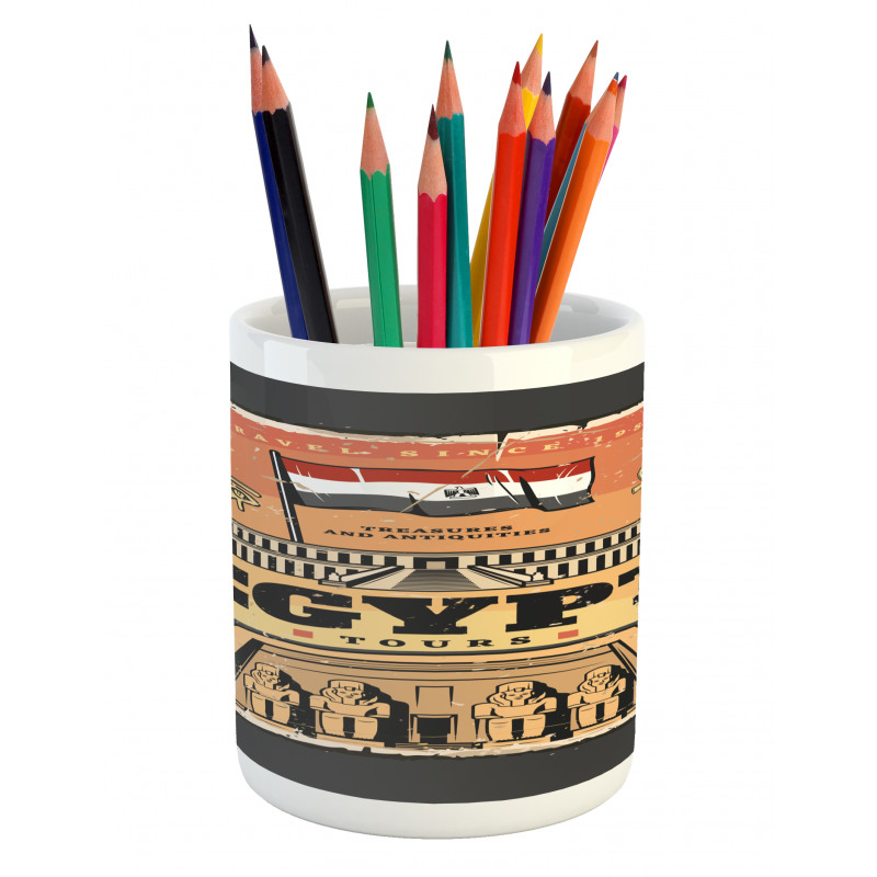 Exotic Tour Flag Pencil Pen Holder