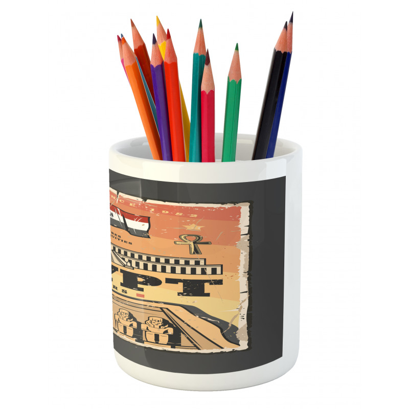 Exotic Tour Flag Pencil Pen Holder