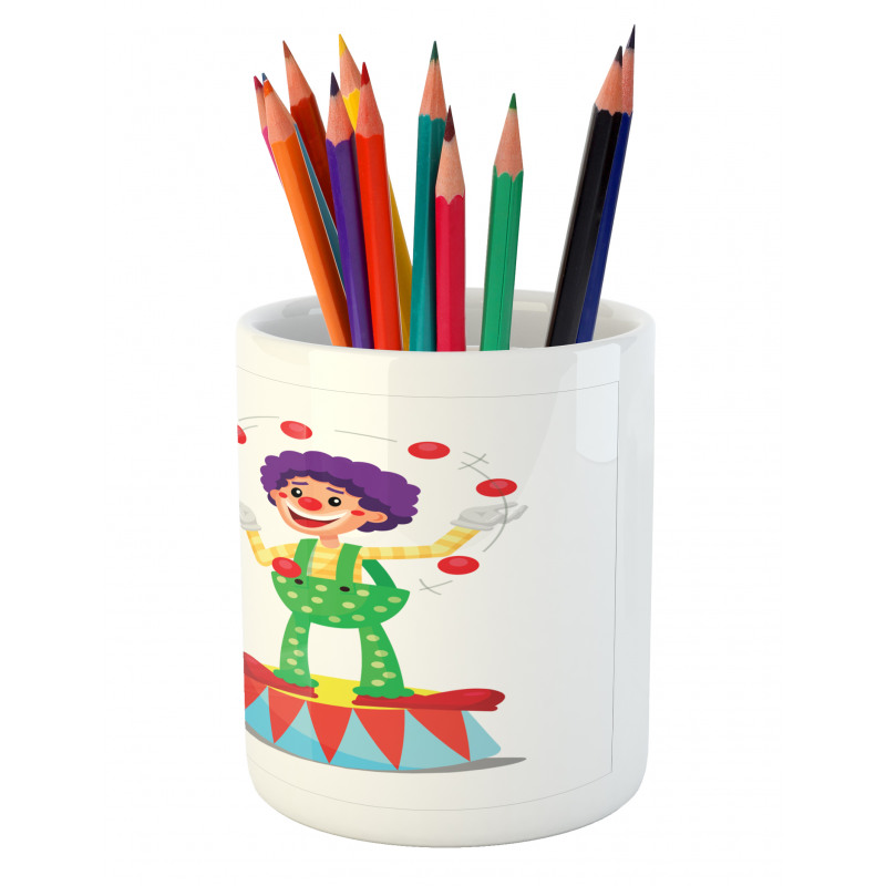 Father and Son Having Fun Pencil Pen Holder