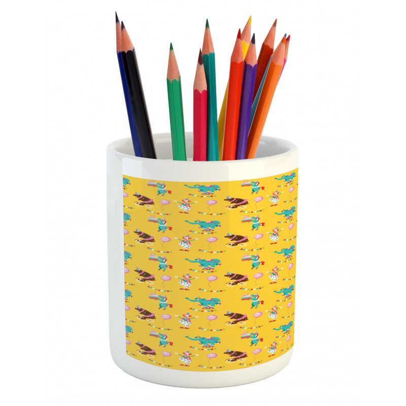 Birthday Party Circus Animals Pencil Pen Holder