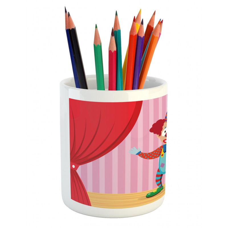 Whimsical Entertainer Stage Pencil Pen Holder