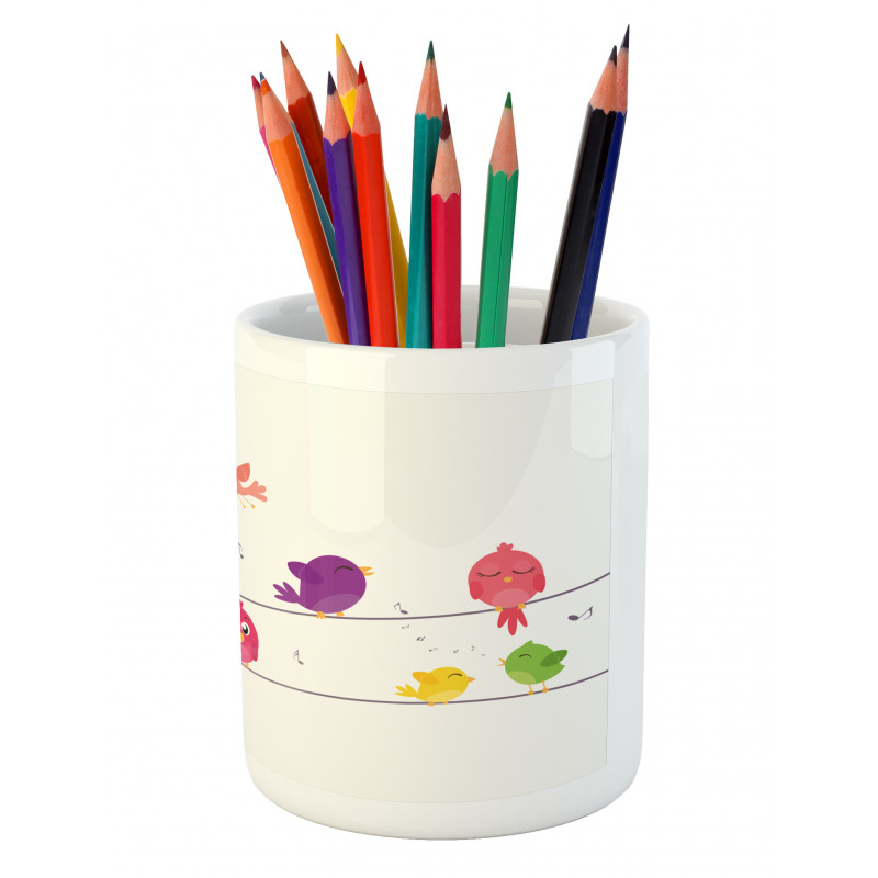 Singing Cartoon Pencil Pen Holder