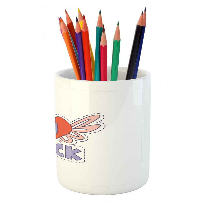 Winged Heart Motivation Pencil Pen Holder