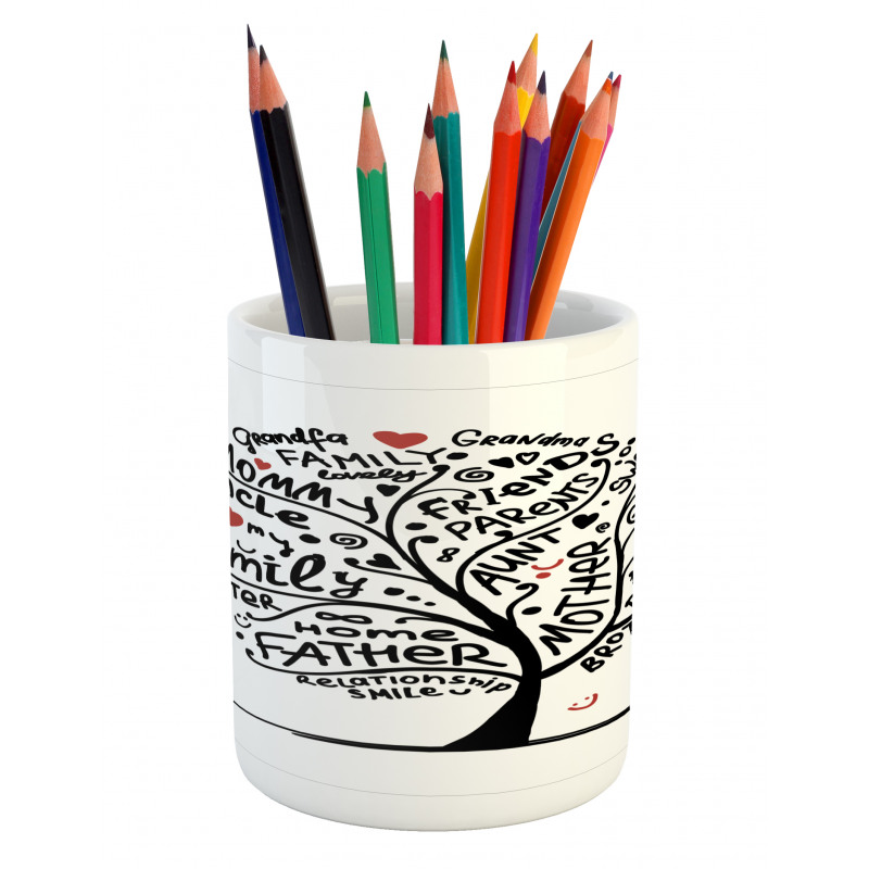 Calligraphic Doodling Pencil Pen Holder