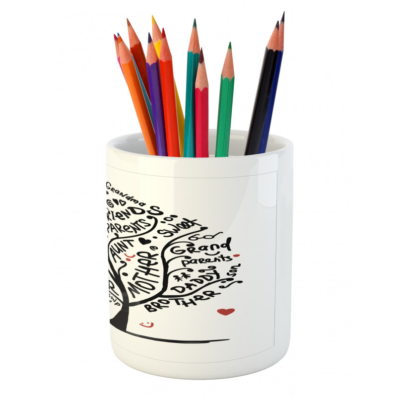 Calligraphic Doodling Pencil Pen Holder