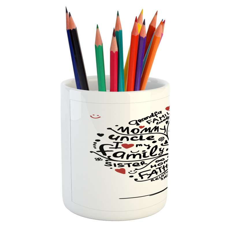 Calligraphic Doodling Pencil Pen Holder