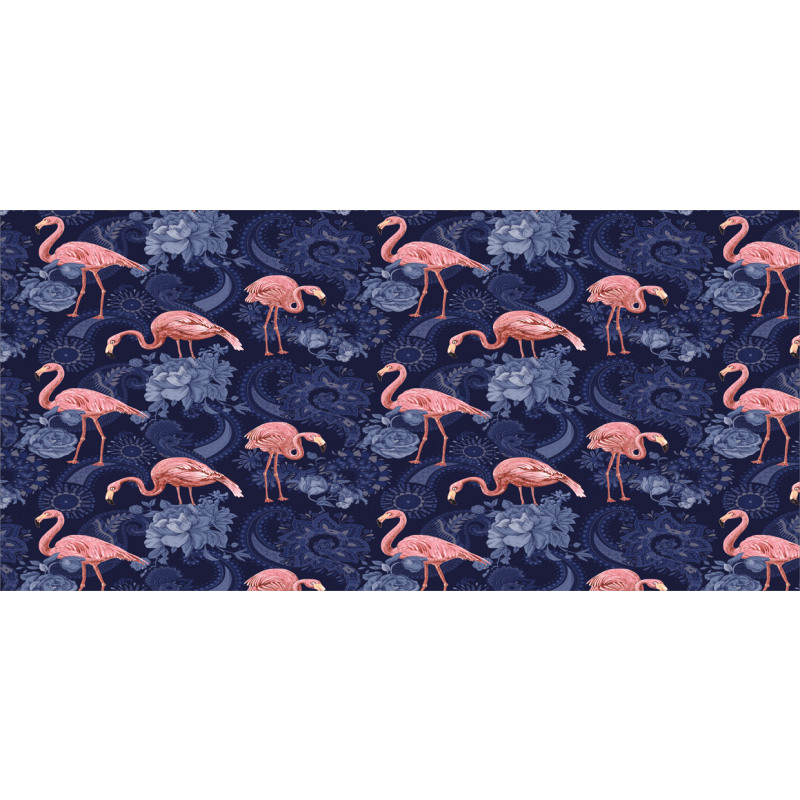 Exotic Floral Flamingos Pencil Pen Holder